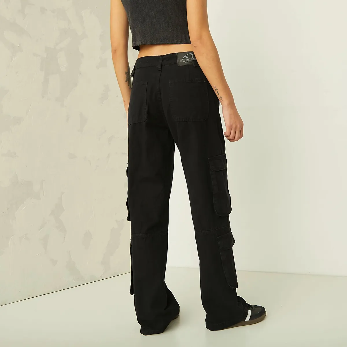 AMERICANINO - Jeans Cargo Tiro Alto Mujer Americanino