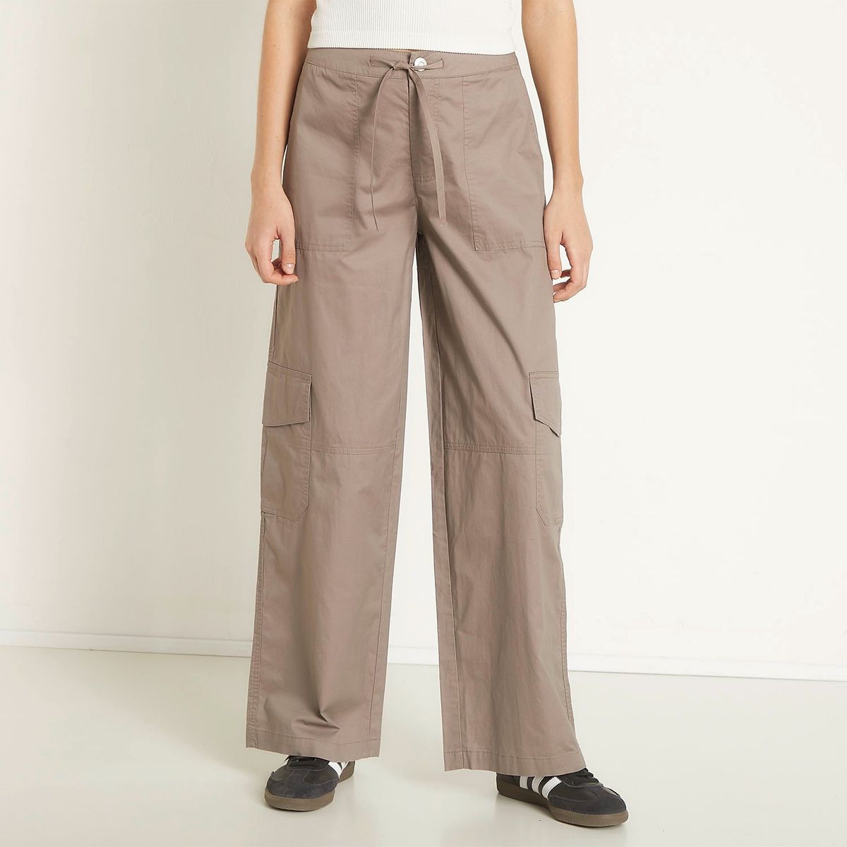 SYBILLA - Pantalón Cargo Tiro Alto Mujer Sybilla