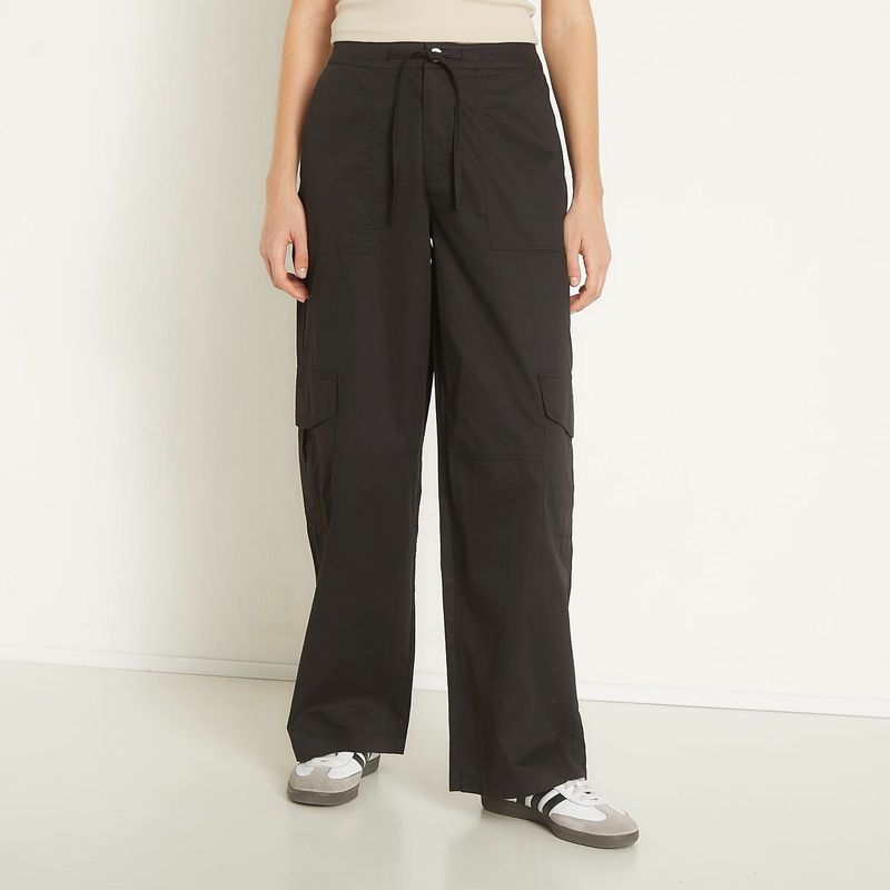 SYBILLA - Pantalón Cargo Tiro Alto Mujer Sybilla