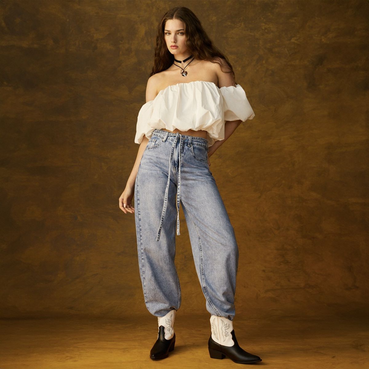 SYBILLA - Blusa Manga Corta Algodón Mujer Sybilla