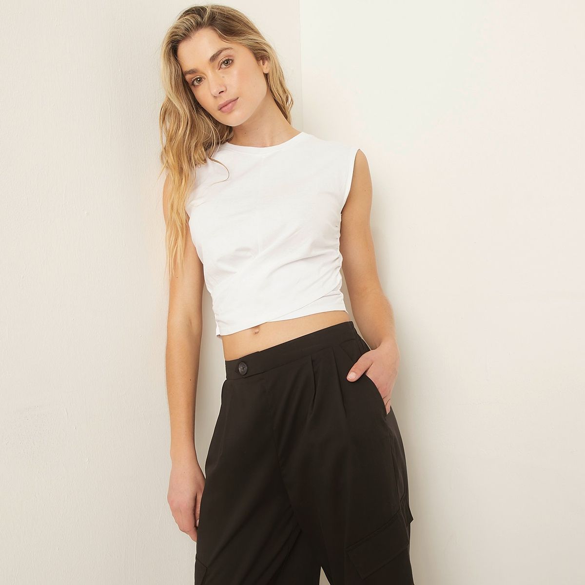 SYBILLA - Polera Sin Mangas Algodón Sybilla Mujer