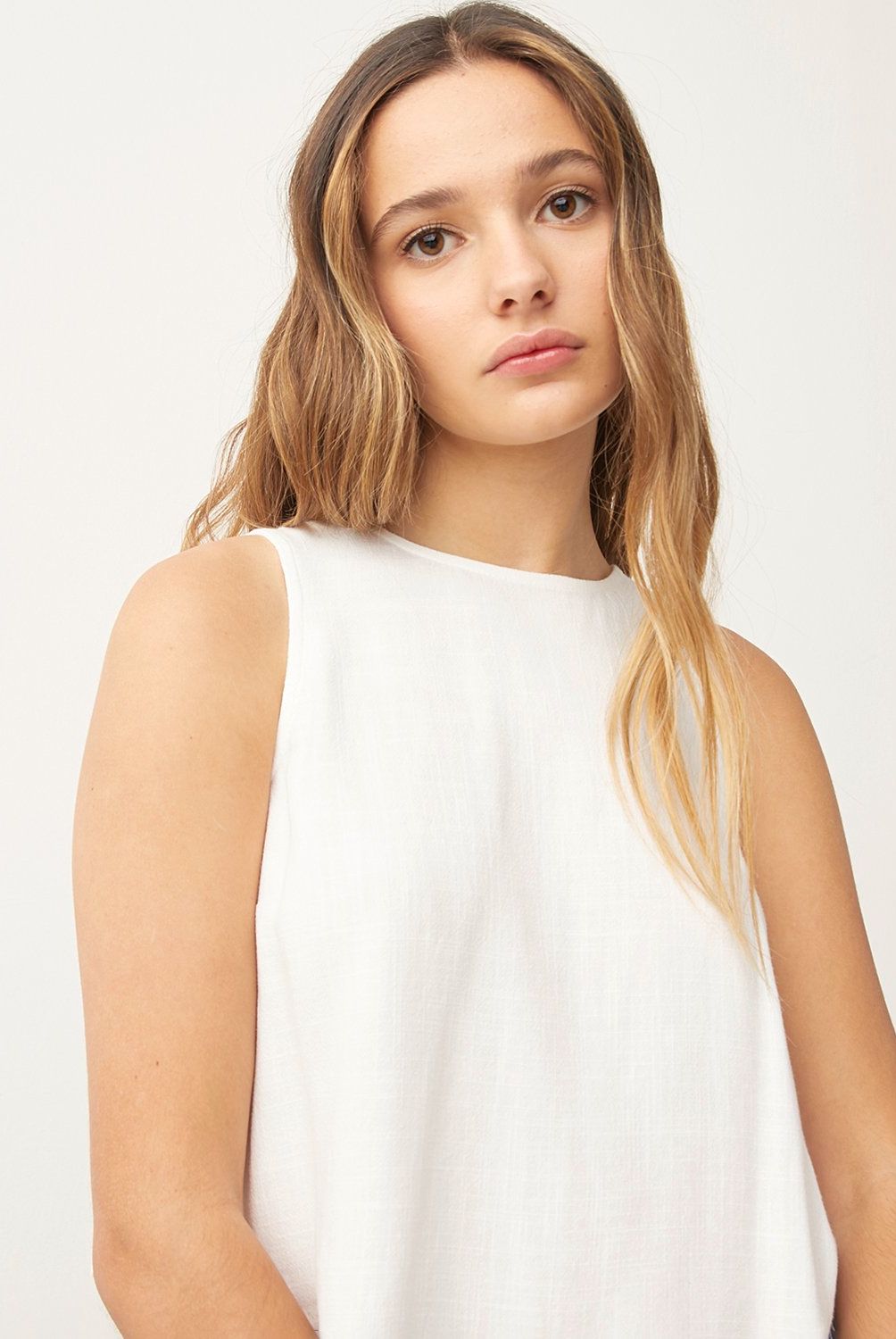 SYBILLA - Blusa Sin Mangas Mujer Sybilla