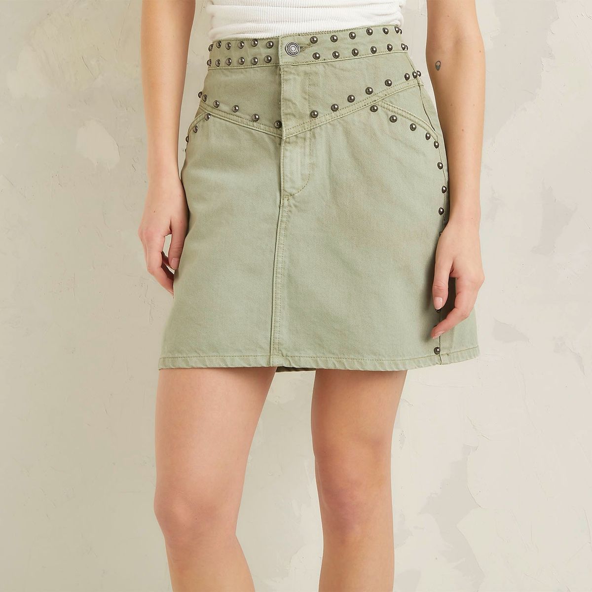 AMERICANINO - Falda Denim Corta Mujer Americanino