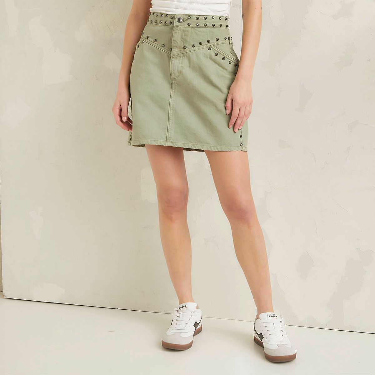 AMERICANINO - Falda Denim Corta Mujer Americanino