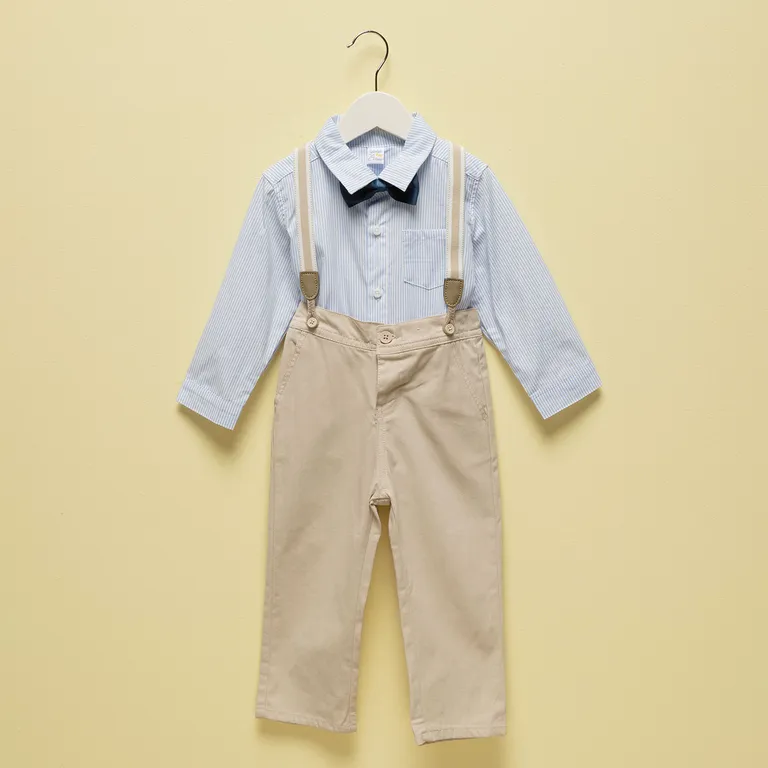 YAMP Conjunto Camisa Más Pantalón Y Suspensores Bebé Niño