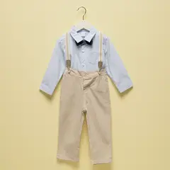 YAMP - Conjunto Camisa Más Pantalón Y Suspensores Bebé Niño