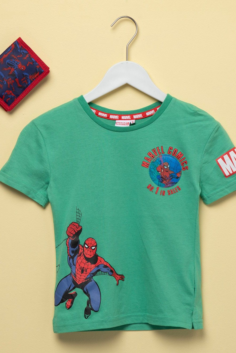 MARVEL - Conjunto Polera y Billetera Spiderman para Niño