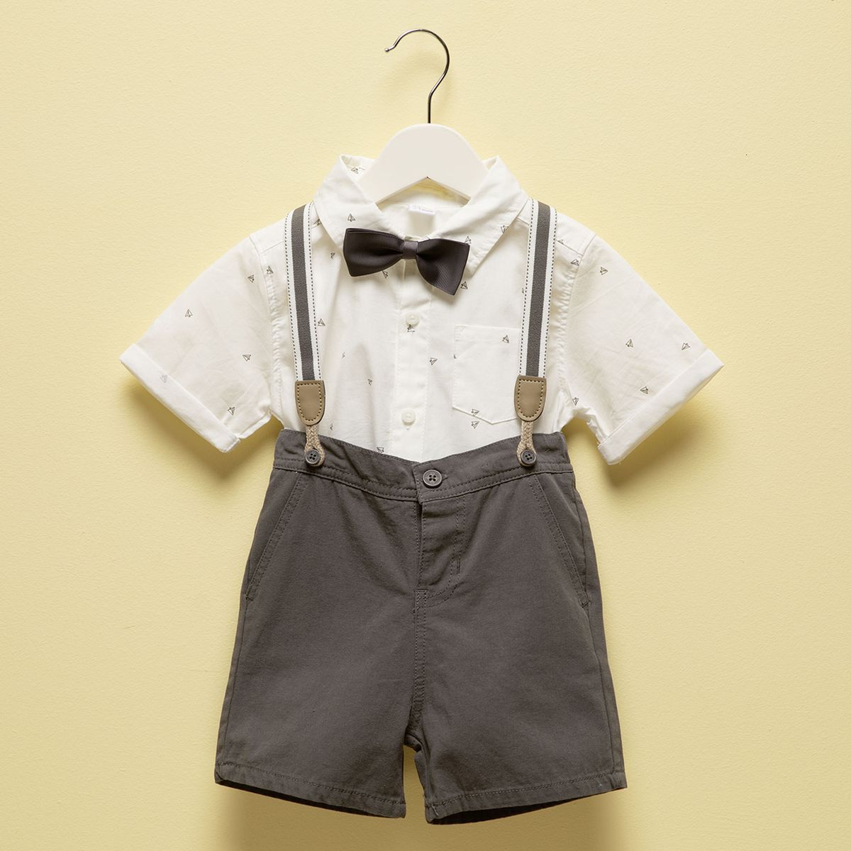 YAMP - Conjunto Camisa Más Shorts Y Suspensores Bebé Niño Yamp