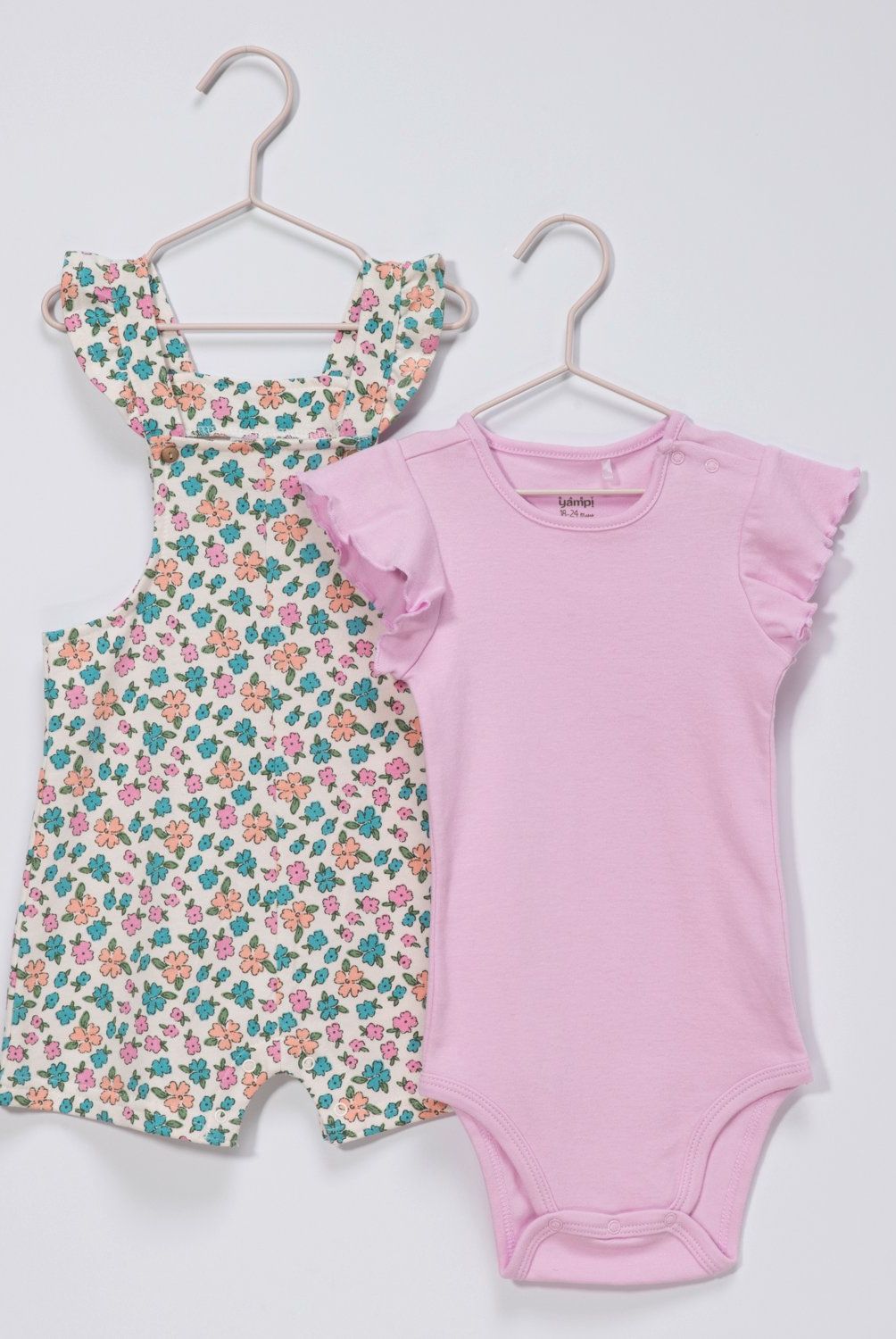 YAMP - Conjunto Jardinera Más Body Bebé Niña Yamp