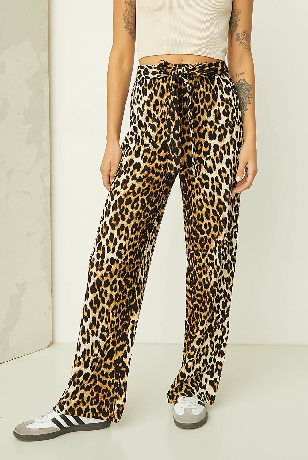 AMERICANINO - Pantalón Wide Leg Tiro Alto Mujer Americanino