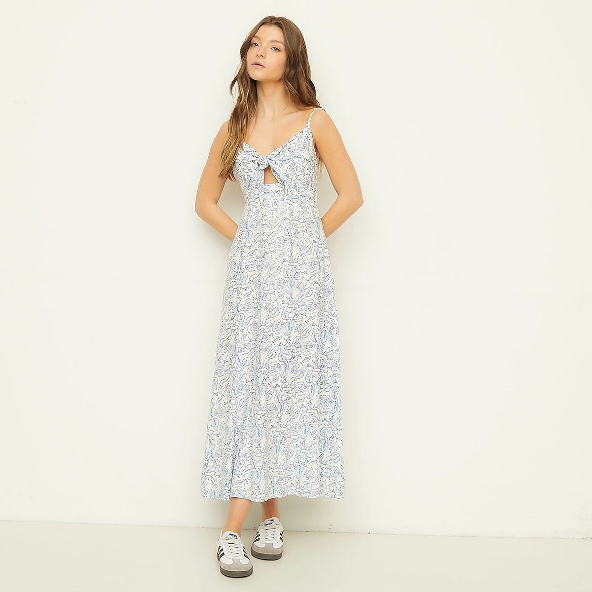 SYBILLA - Vestido Casual Viscosa Maxi Mujer