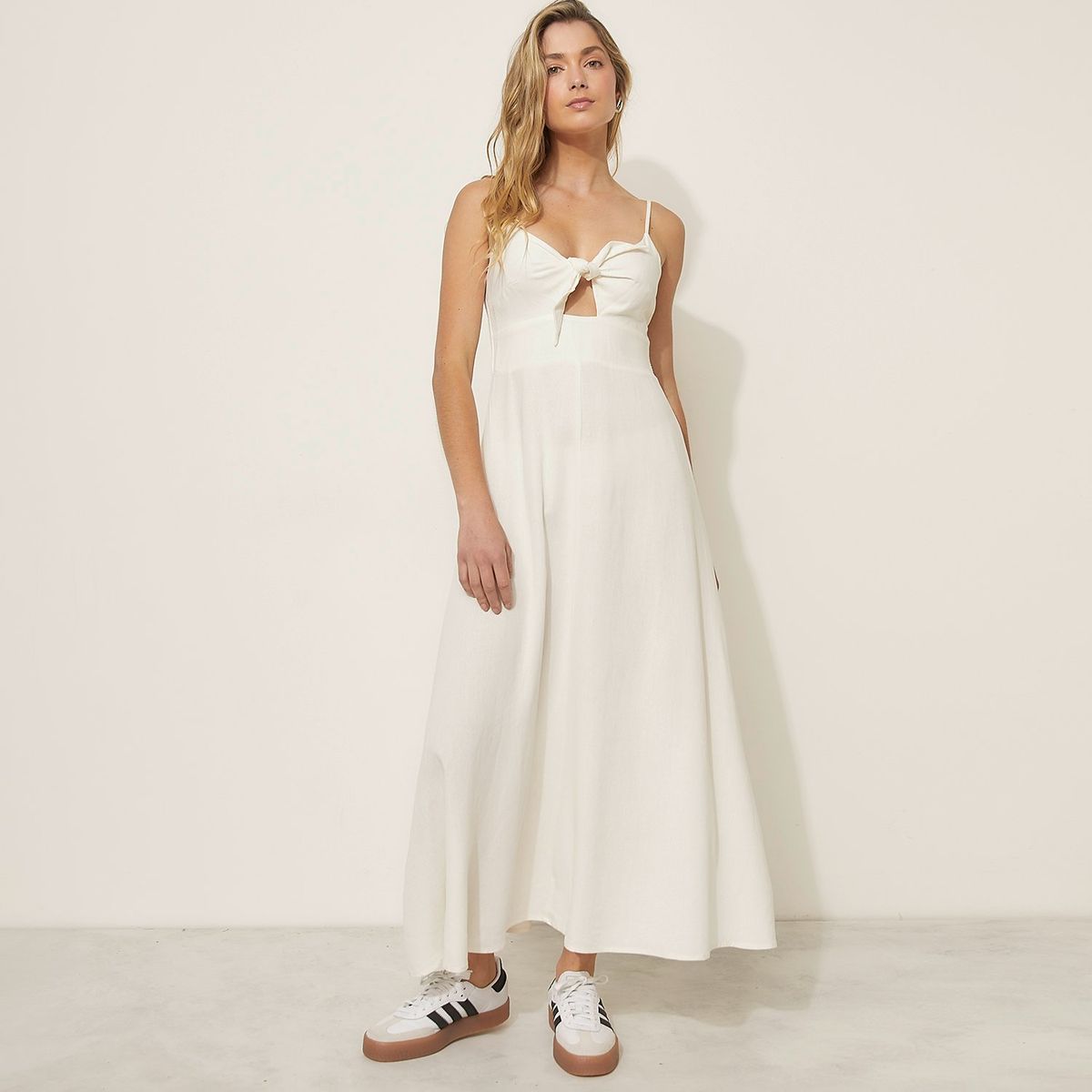 SYBILLA - Vestido Casual Viscosa Maxi Mujer