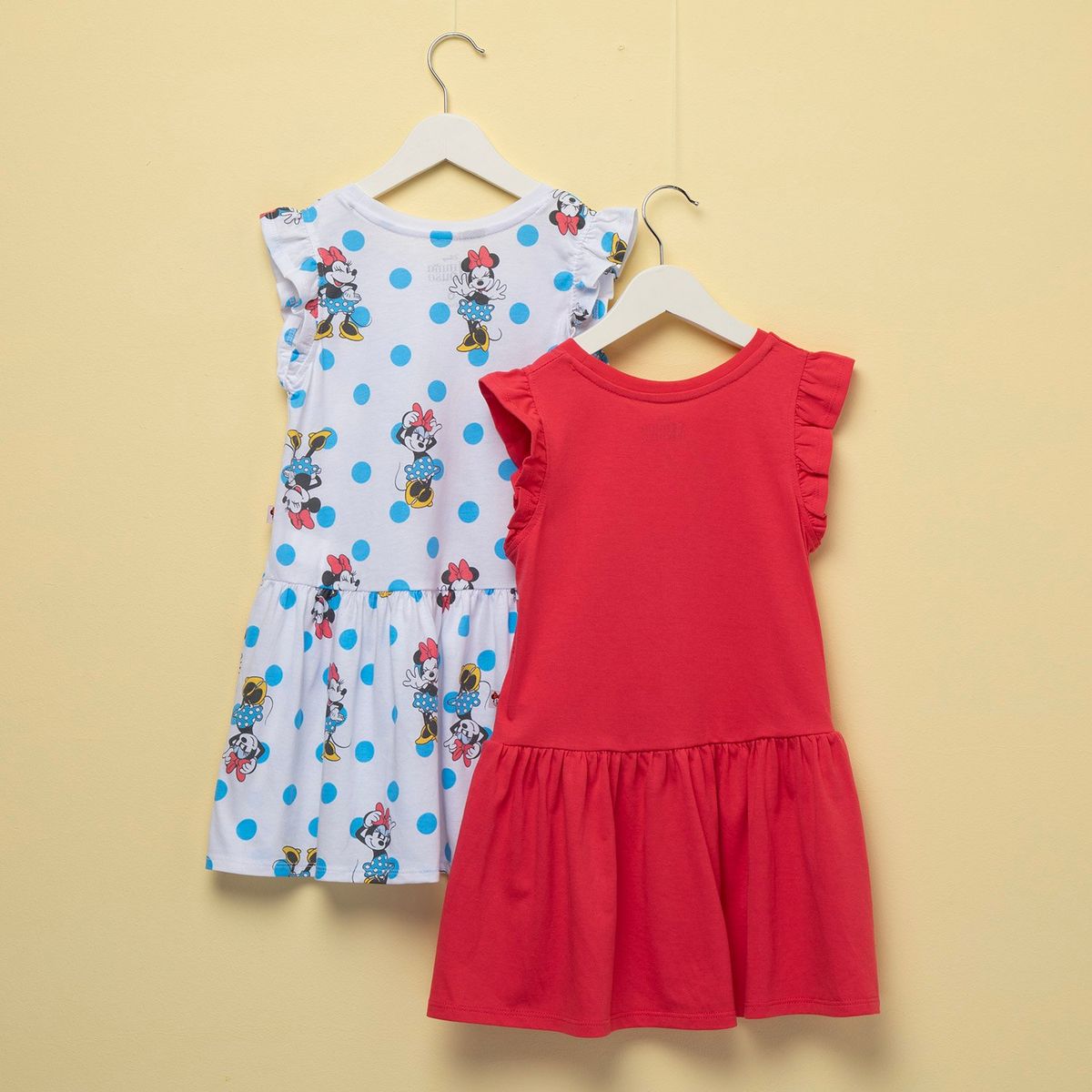 MINNIE - Pack 2 Vestidos para Niña Minnie Mouse Algodón