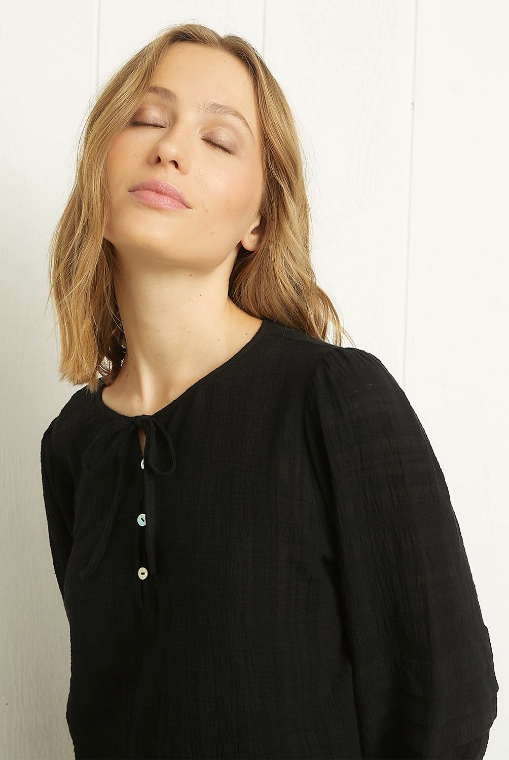UNIVERSITY CLUB - Blusa Manga Larga Algodón Mujer University Club
