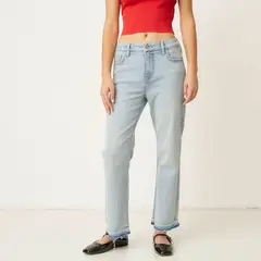 SYBILLA - Jeans Cropped Flare Tiro Alto Mujer