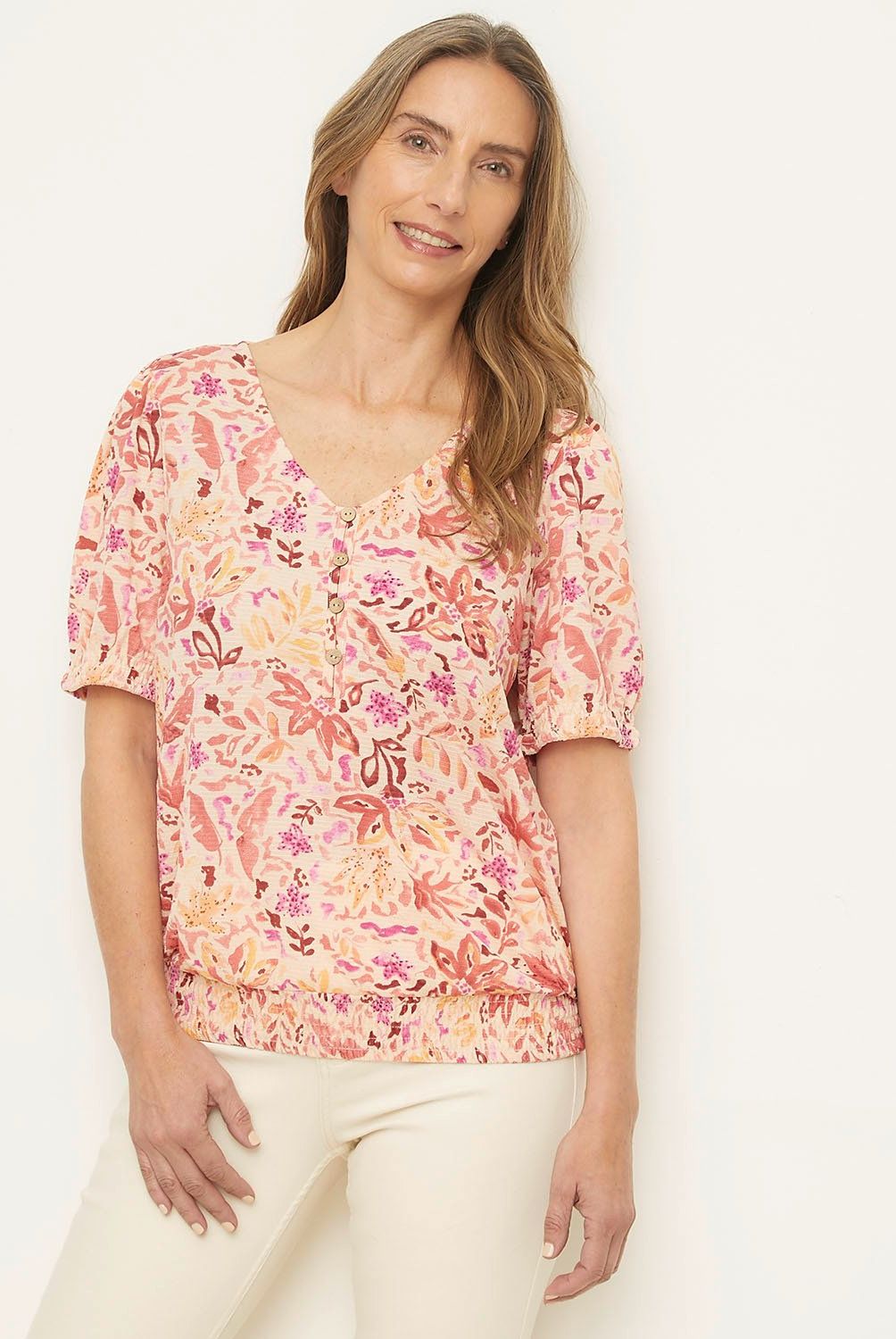 NEWPORT - Blusa Manga Corta Mujer Newport