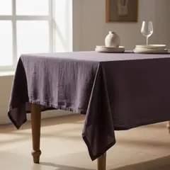 BASEMENT HOME - Mantel Lino Rectangular Gris