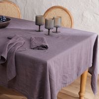 Mantel Lino Rectangular Gris