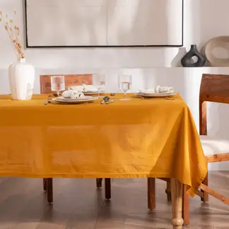 BASEMENT HOME - Mantel De Lino Rectangular Cotton Linen