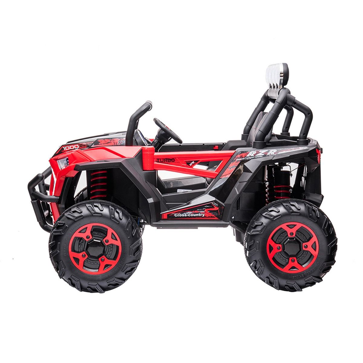 SCOOP - Auto Montable A Bateria Con Control Remoto Rojo 12V 4X4 Scoop