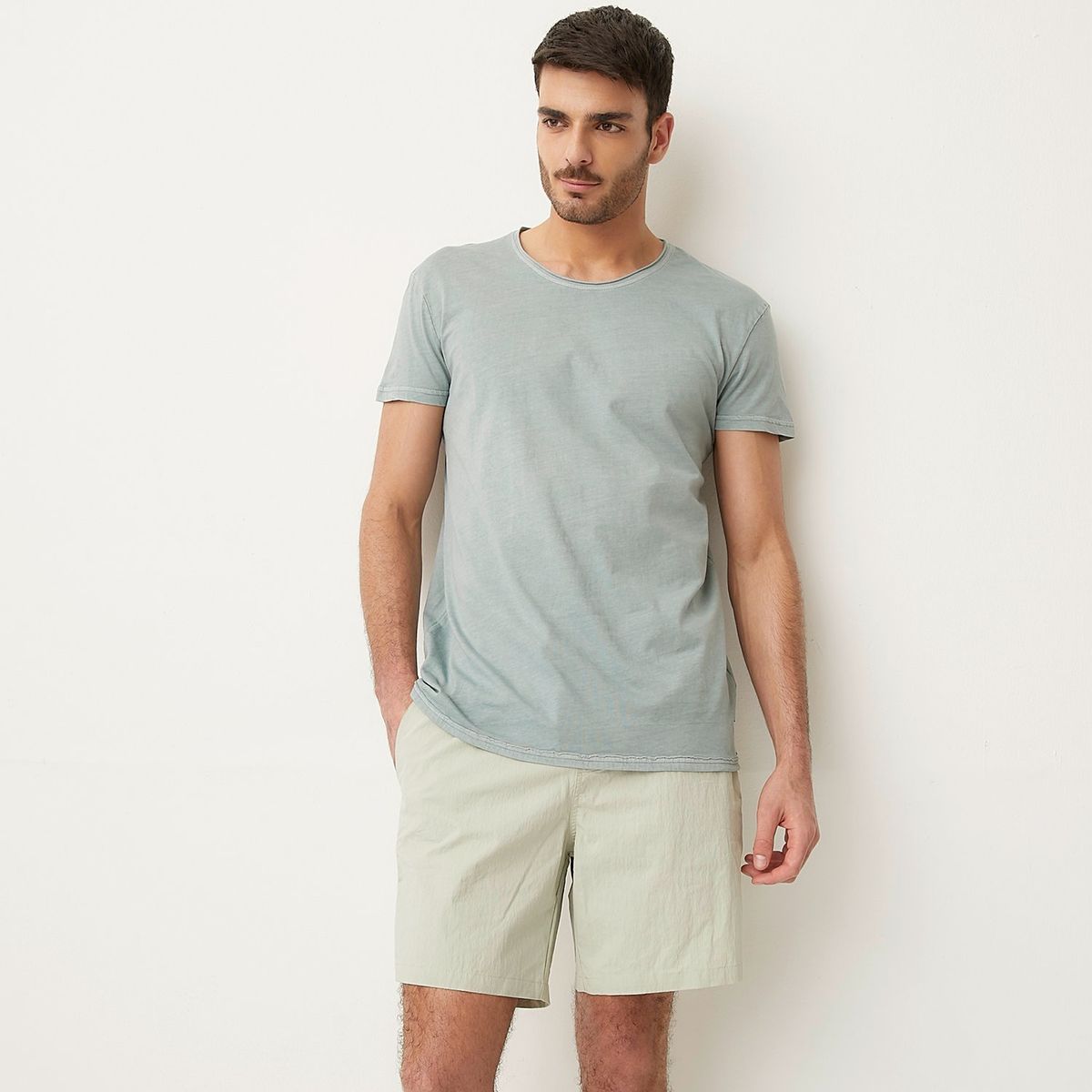 BASEMENT - Polera Manga Corta Algodón Hombre Basement