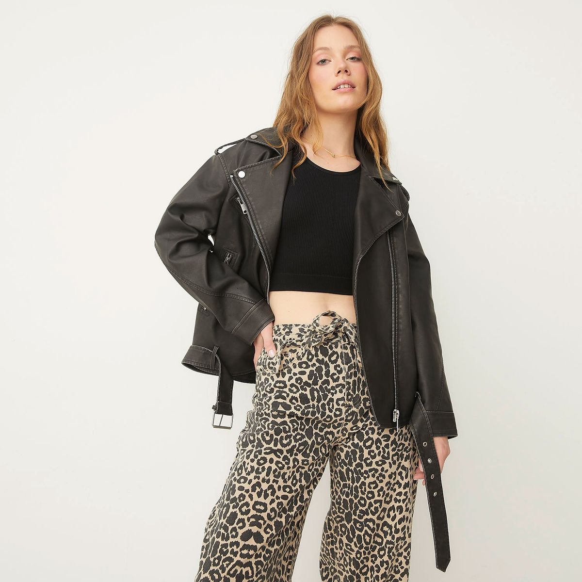 SYBILLA - Chaqueta Biker Mujer Sybilla Diseño Liso