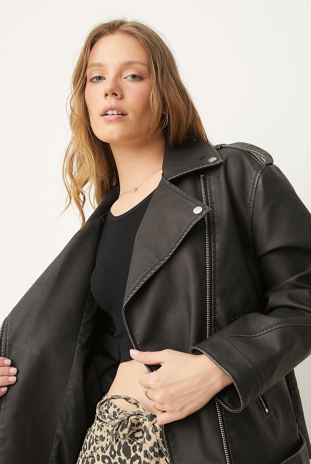 SYBILLA - Chaqueta Biker Mujer Sybilla Diseño Liso