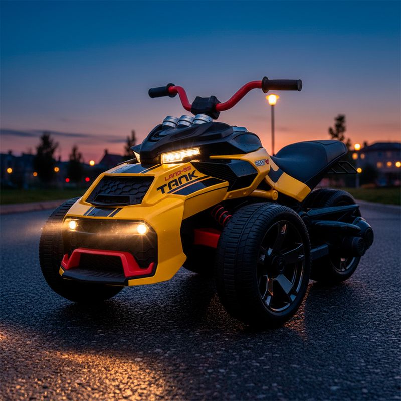 SCOOP - Moto A Batería Infantil 3 Ruedas Xb-3118 Amarilla Scoop