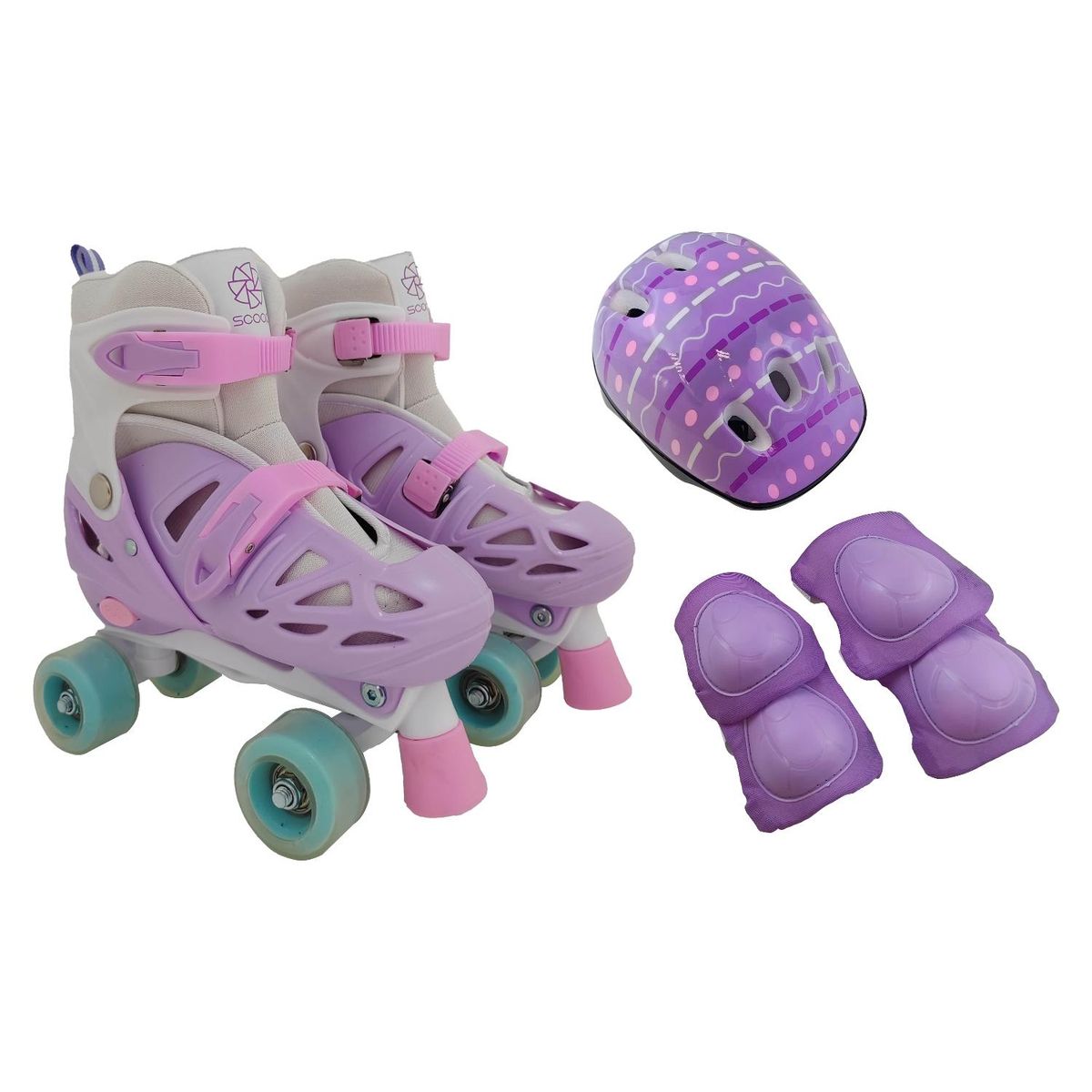 SCOOP - Set Patines 4 Ruedas Mg +Proteccion Scoop
