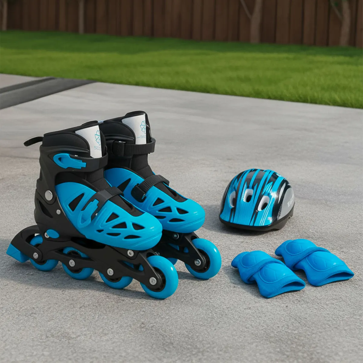 SCOOP - Set Patines en Línea Scoop Ajustables con Protección Infantil