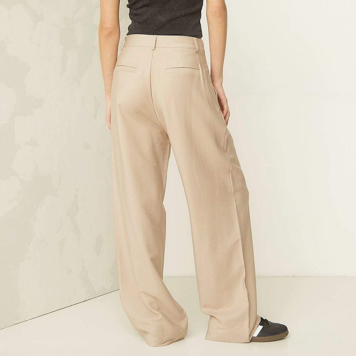 AMERICANINO - Pantalón Sastre Wide Leg Tiro Alto Mujer Americanino