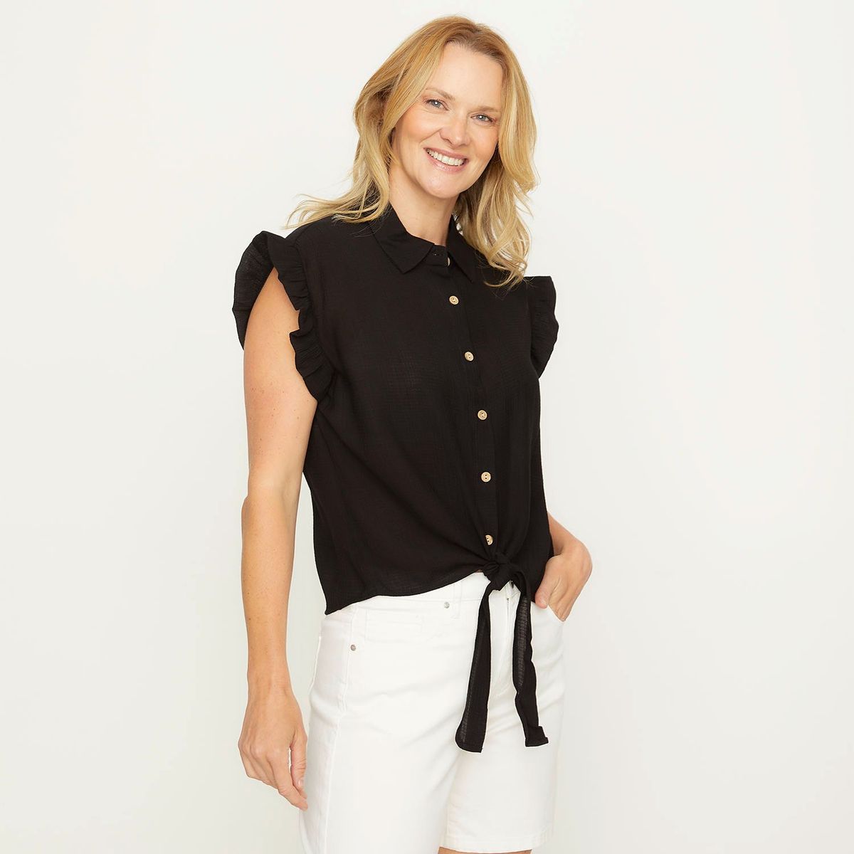 NEWPORT - Blusa Manga Corta Mujer Newport