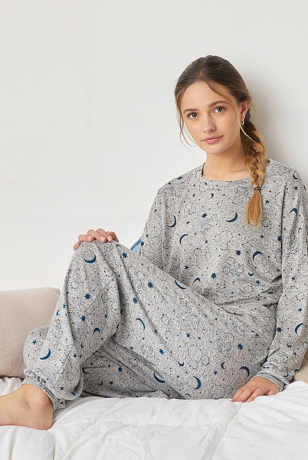 DISNEY - Conjunto Pijama Moletón Mujer Disney