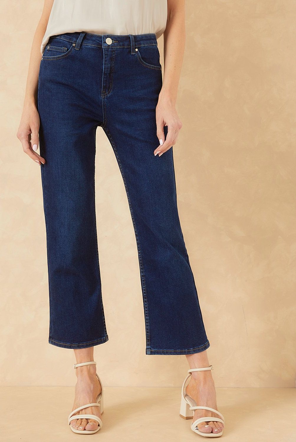 APOLOGY - Jeans Straight Apology Tiro Alto Mujer Calce Wide Leg