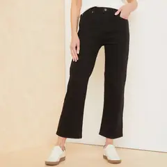 APOLOGY - Jeans Straight Tiro Alto Mujer