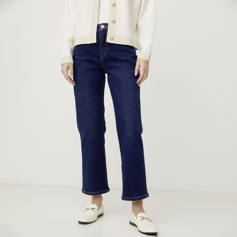 APOLOGY - Jeans Wide Leg Apology Mujer Tiro Alto Algodón