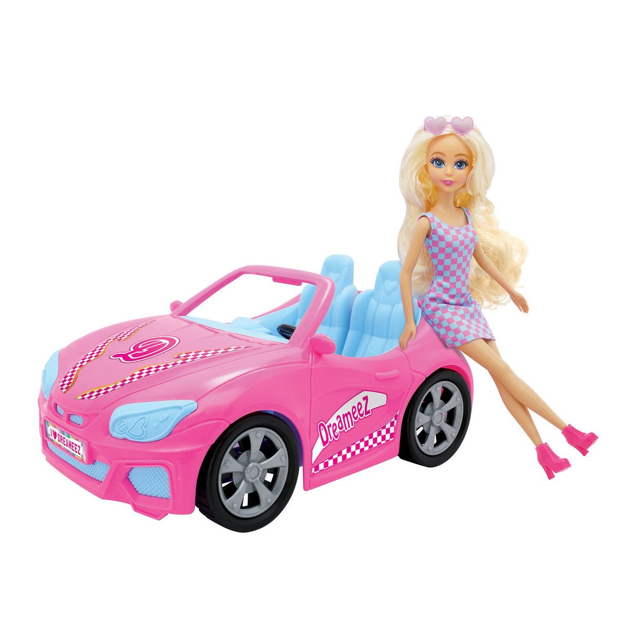 DREAMEEZ - Muñeca Fashionista con Auto Convertible Dreameez
