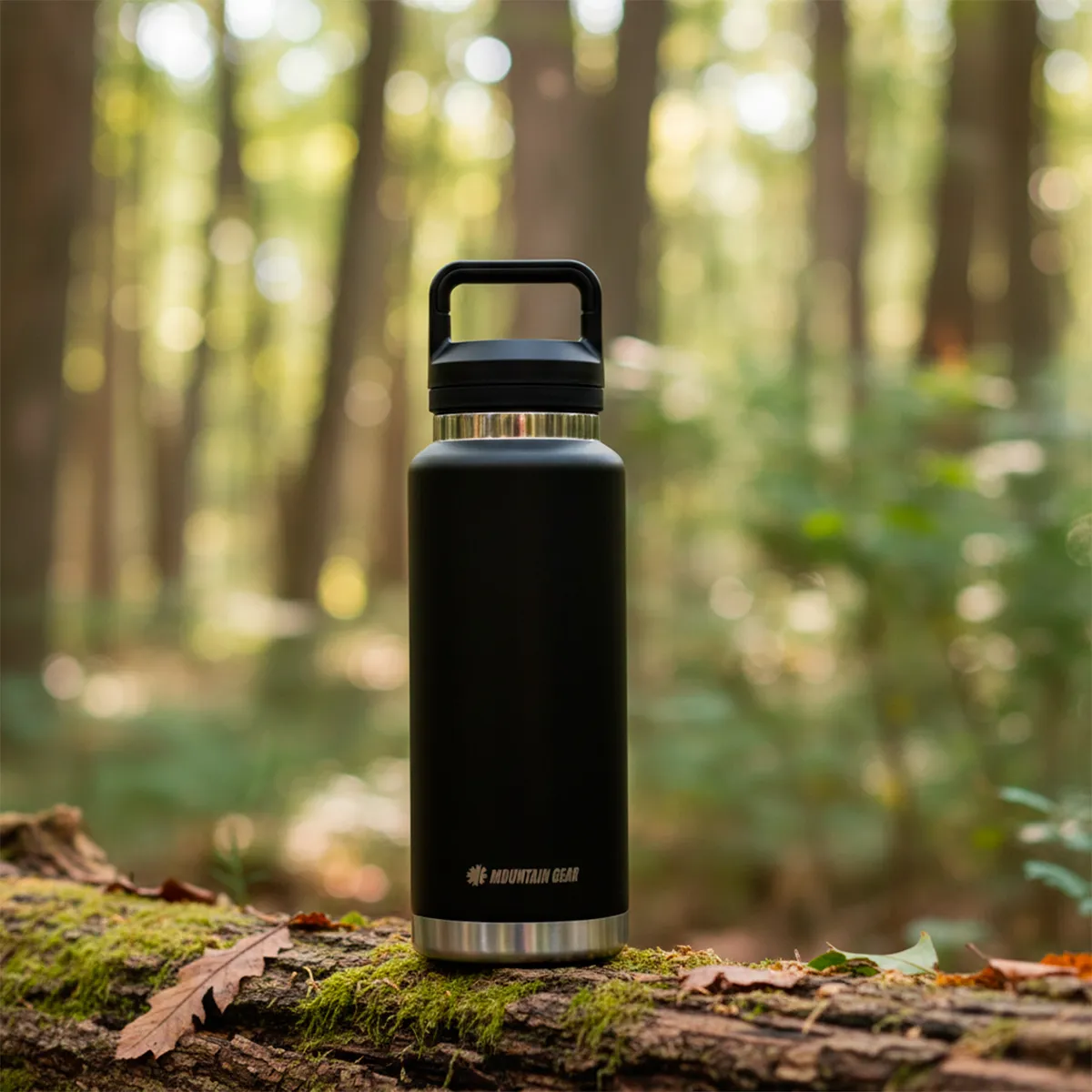 MOUNTAIN GEAR - Botella Deportiva Mountain Gear Acero Inoxidable 1.3 L