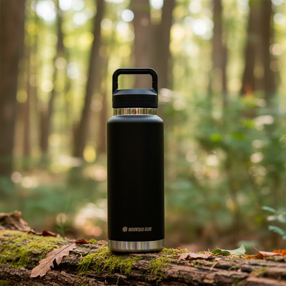 MOUNTAIN GEAR - Botella Deportiva Mountain Gear Acero Inoxidable 1.3 L