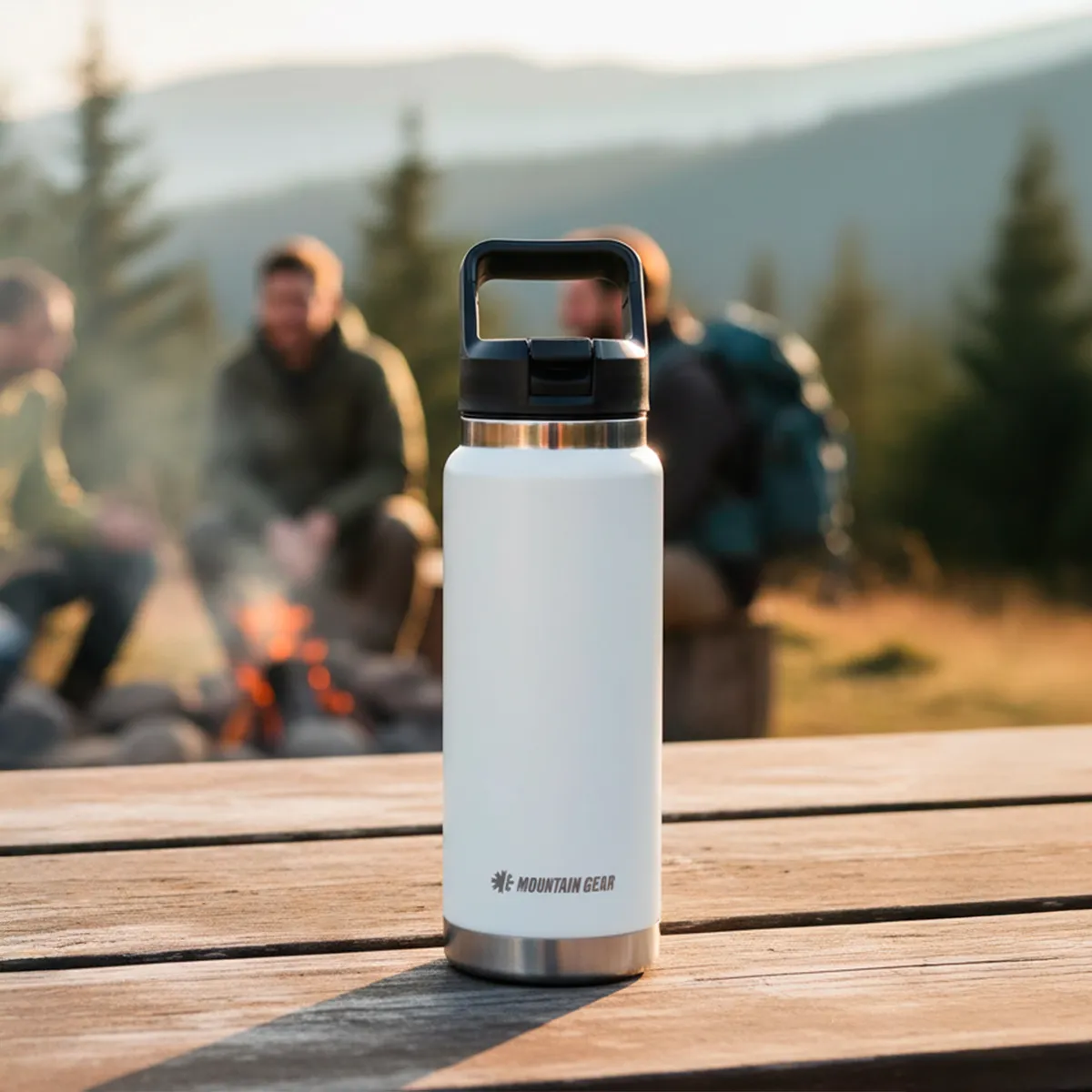 MOUNTAIN GEAR - Botella Deportiva Mountain Gear Acero Inoxidable 750ml Unisex