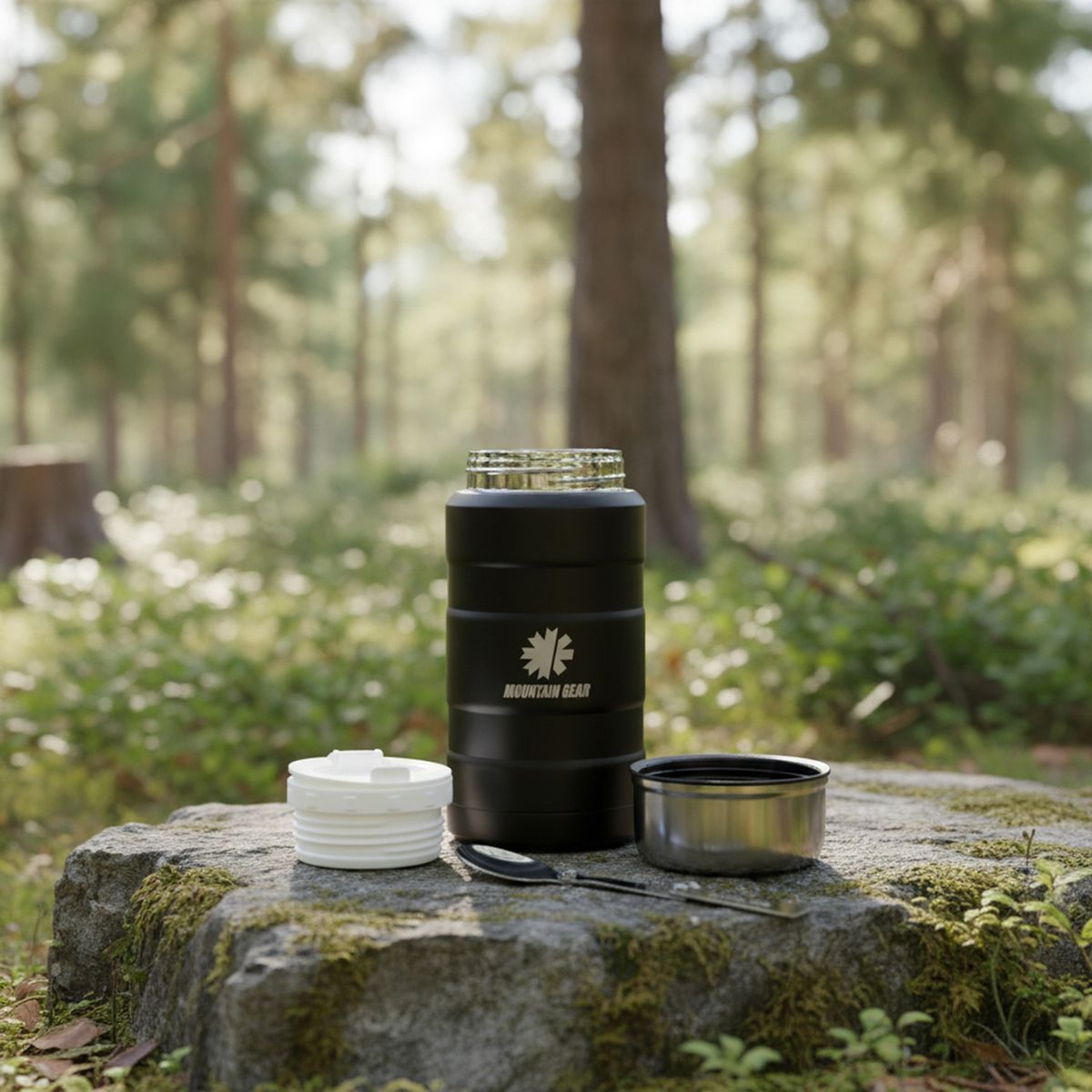 MOUNTAIN GEAR - Termo para Comida Mountain Gear 720ml Negro