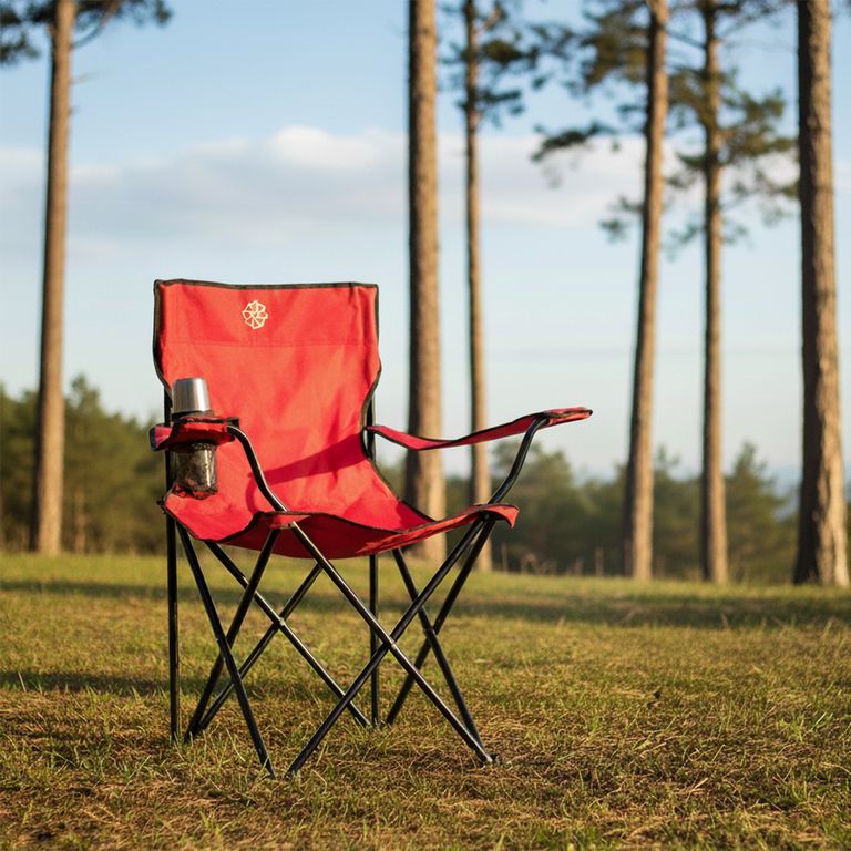SCOOP Silla Camping Plegable con Apoya Brazos y Bolso