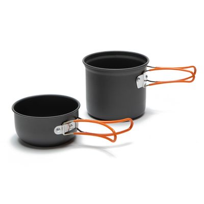 Imagen 2 del producto Set de Ollas Camping Aluminio 2 Piezas