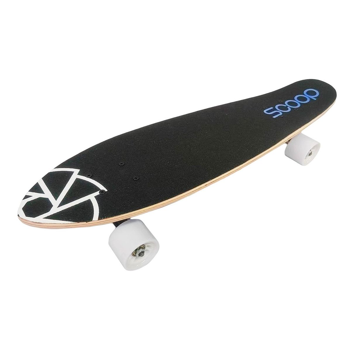 SCOOP - Skate Longboard Scoop Unisex Madera y Aluminio Rodamientos ABEC 7