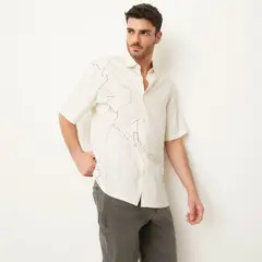 BASEMENT - Camisa Manga Corta Hombre