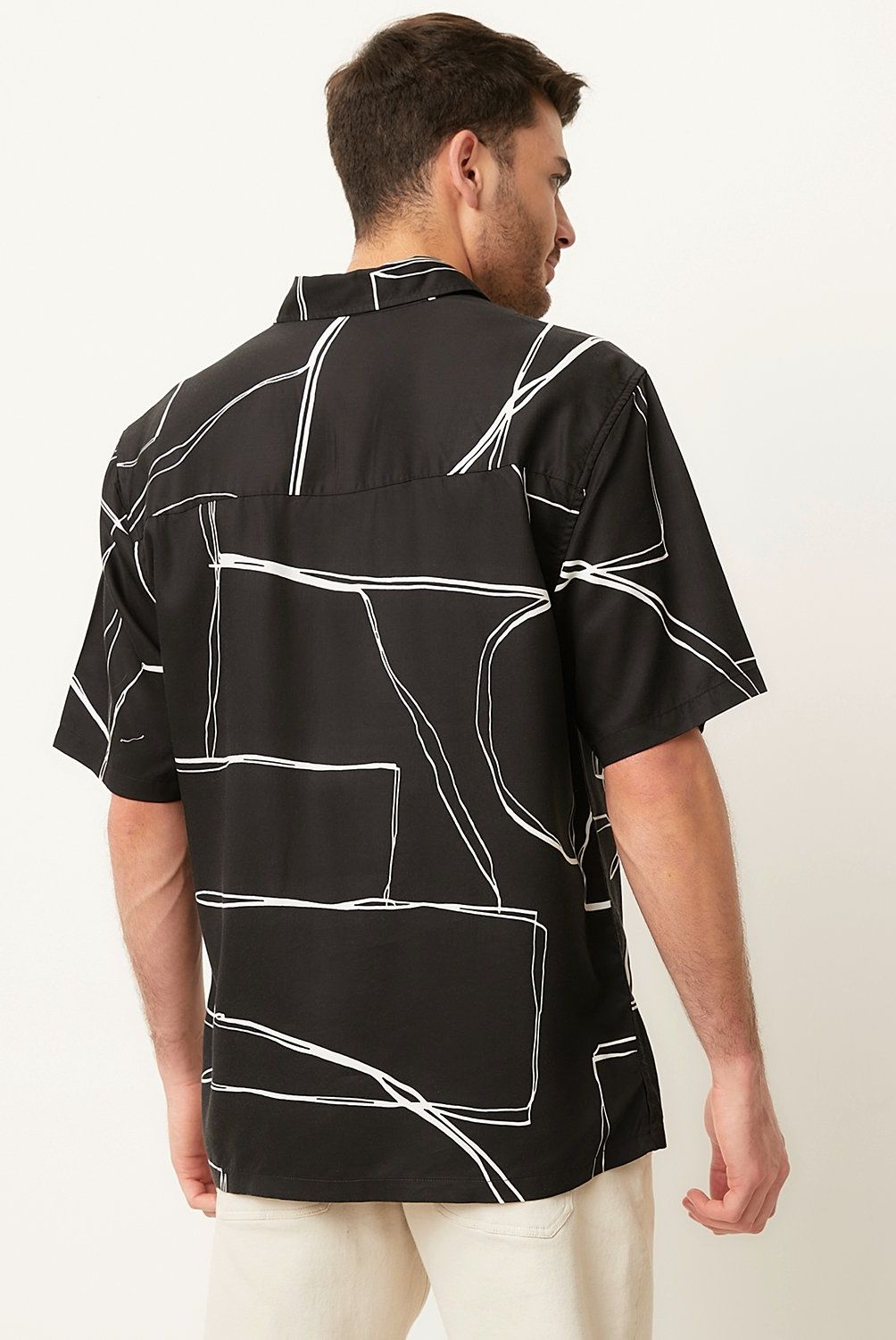 BASEMENT - Camisa Manga Corta Hombre Basement