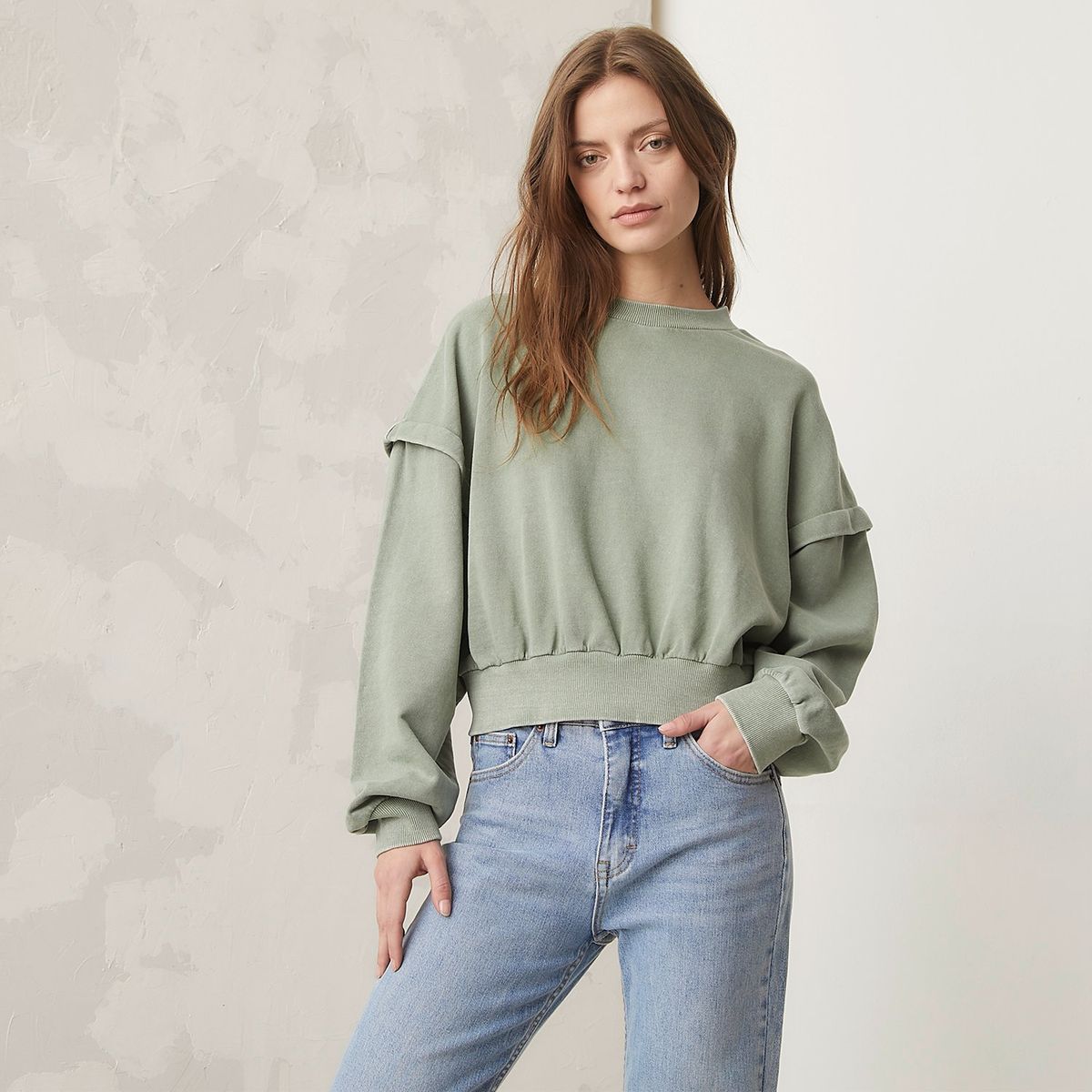 AMERICANINO - Polerón Cropped Mujer Americanino