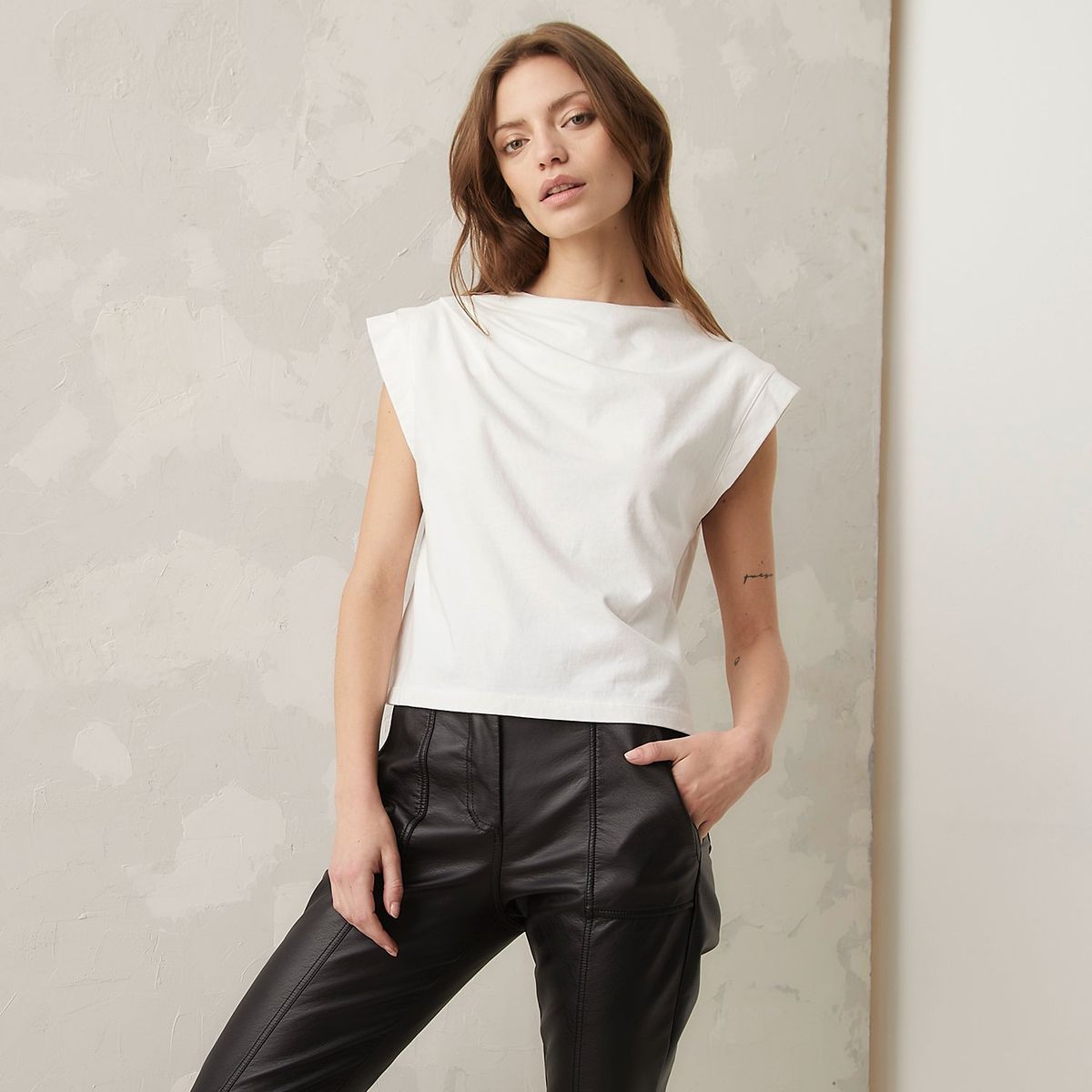 AMERICANINO - Polera Manga Corta Algodón Mujer Americanino