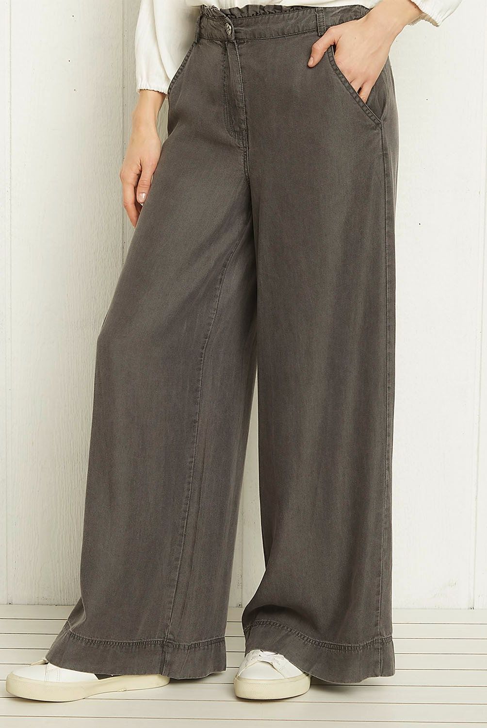 UNIVERSITY CLUB - Jeans Wide Leg Tiro Alto Mujer University Club