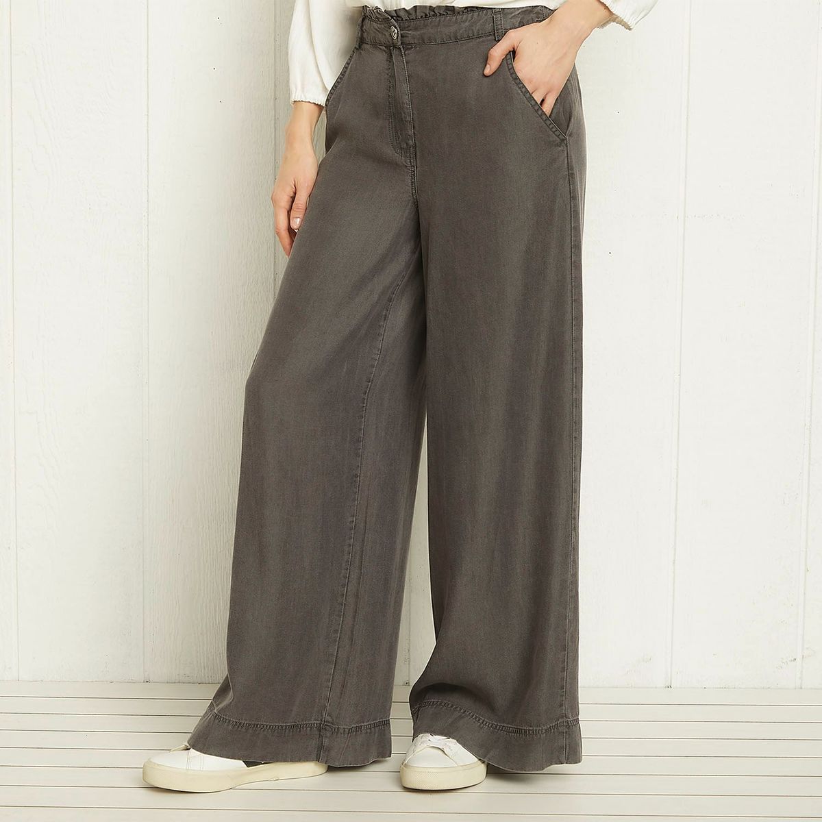 UNIVERSITY CLUB - Jeans Wide Leg Tiro Alto Mujer University Club